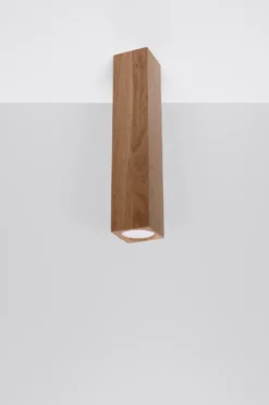 Aplique de techo KEKE 30, roble, GU10