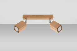 Aplique de techo KEKE 2, roble, GU10