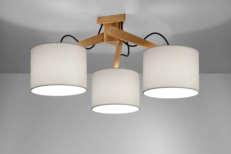 Aplique de techo LEGNO 3, E27