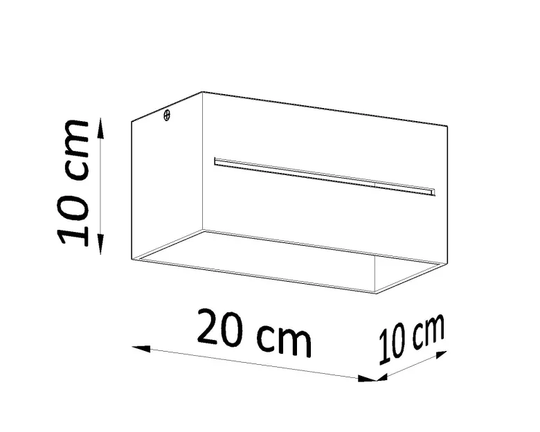 Aplique de techo LOBO 2 blanco, G9