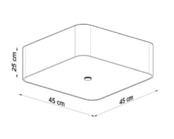 Aplique de techo LOKKO 45 blanco, E27