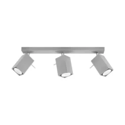 Aplique de techo MERIDA 3 gris, GU10