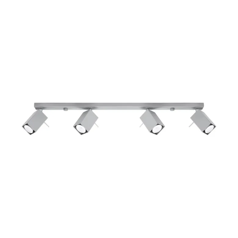 Aplique de techo MERIDA 4L gris, GU10