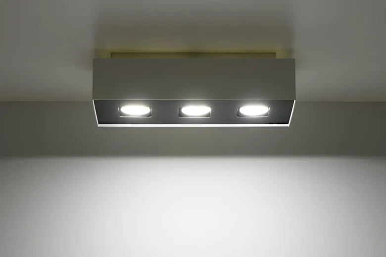 Aplique de techo MONO 3 blanco, GU10