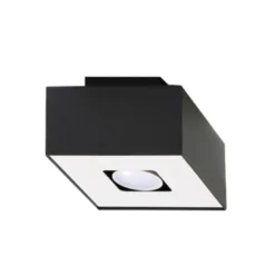 Aplique de techo MONO 1 negro, GU10