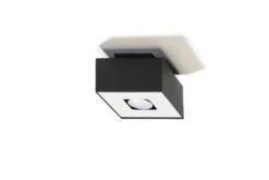 Aplique de techo MONO 1 negro, GU10