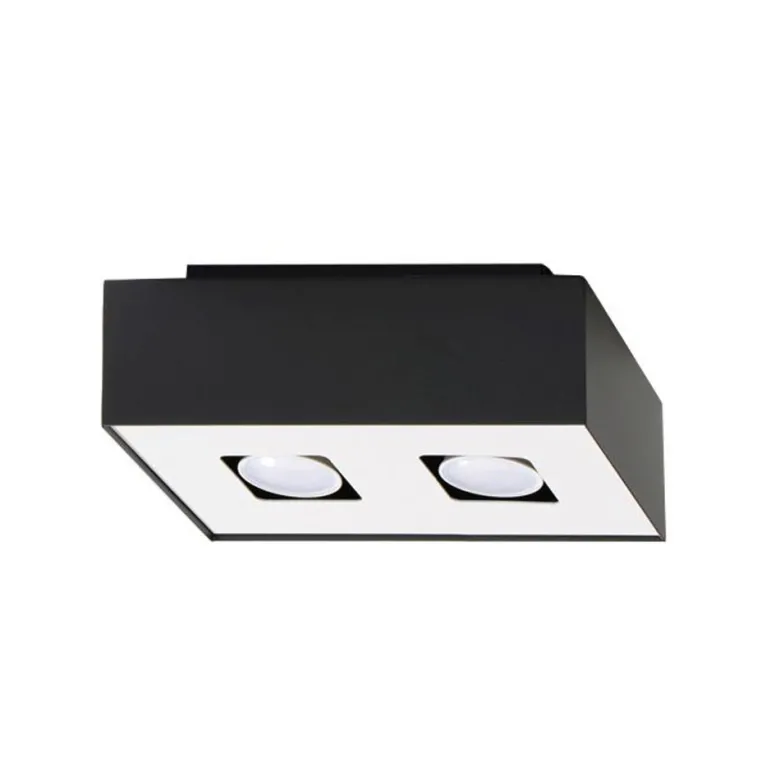 Aplique de techo MONO 2 negro, GU10