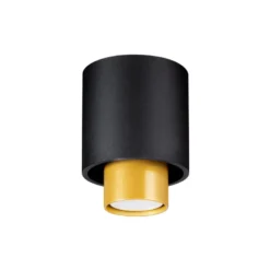 Aplique de techo NESI negro, GU10
