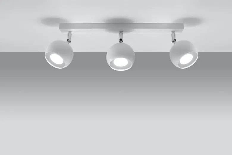 Aplique de techo OCULARE 3 blanco, GU10