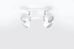 Aplique de techo OCULARE 4 blanco, GU10
