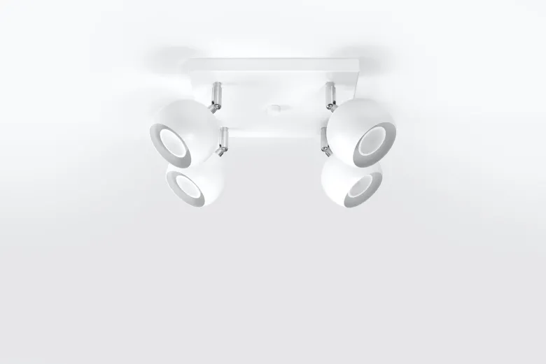 Aplique de techo OCULARE 4 blanco, GU10