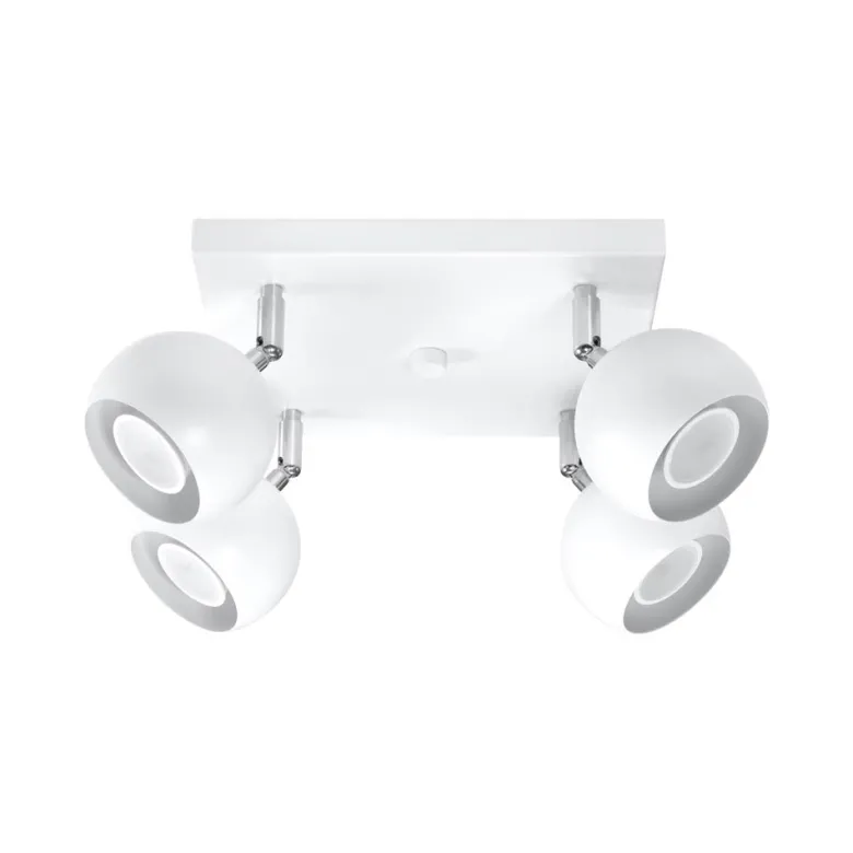 Aplique de techo OCULARE 4 blanco, GU10
