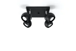 Aplique de techo OCULARE 4 negro, GU10