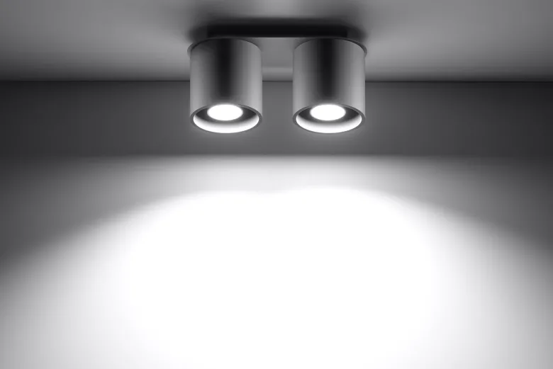 Aplique de techo ORBIS 2 gris, GU10