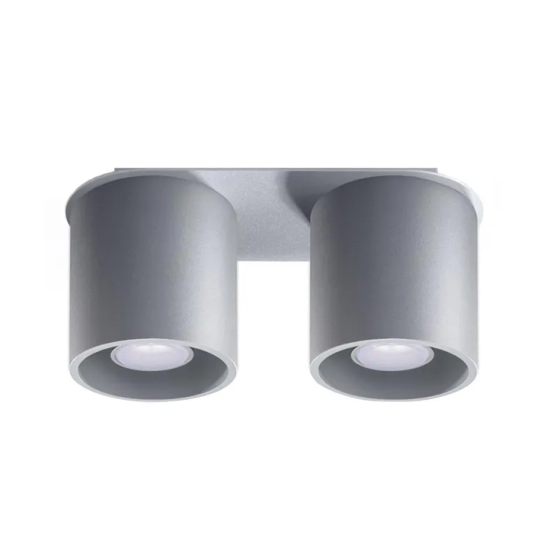 Aplique de techo ORBIS 2 gris, GU10