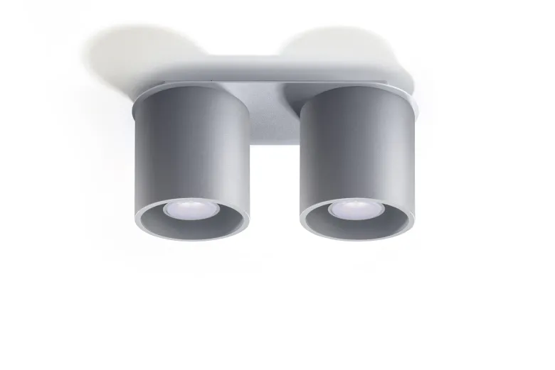 Aplique de techo ORBIS 2 gris, GU10