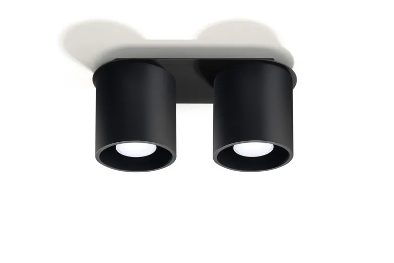 Aplique de techo ORBIS 2 negro, GU10