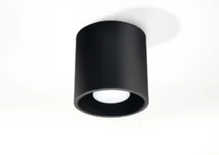 Aplique de techo ORBIS 1 negro, GU10