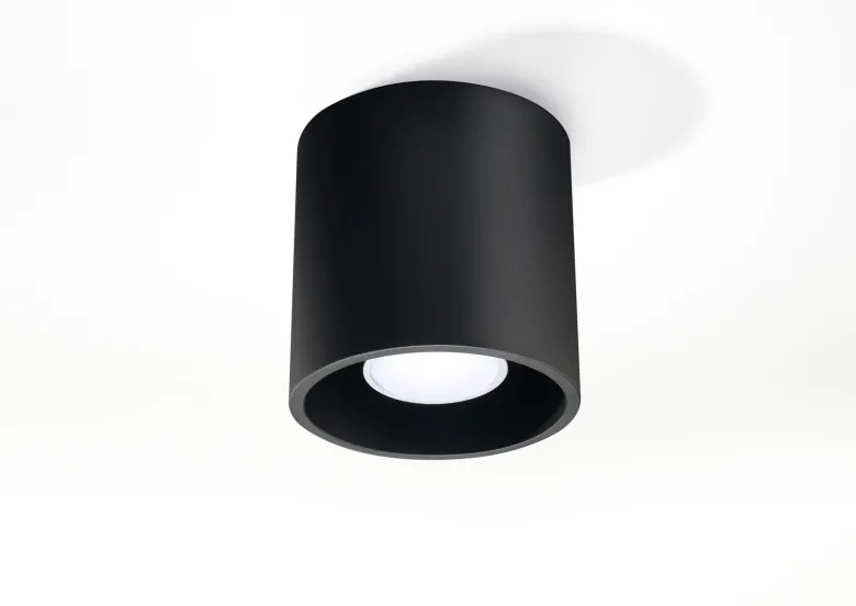 Aplique de techo ORBIS 1 negro, GU10