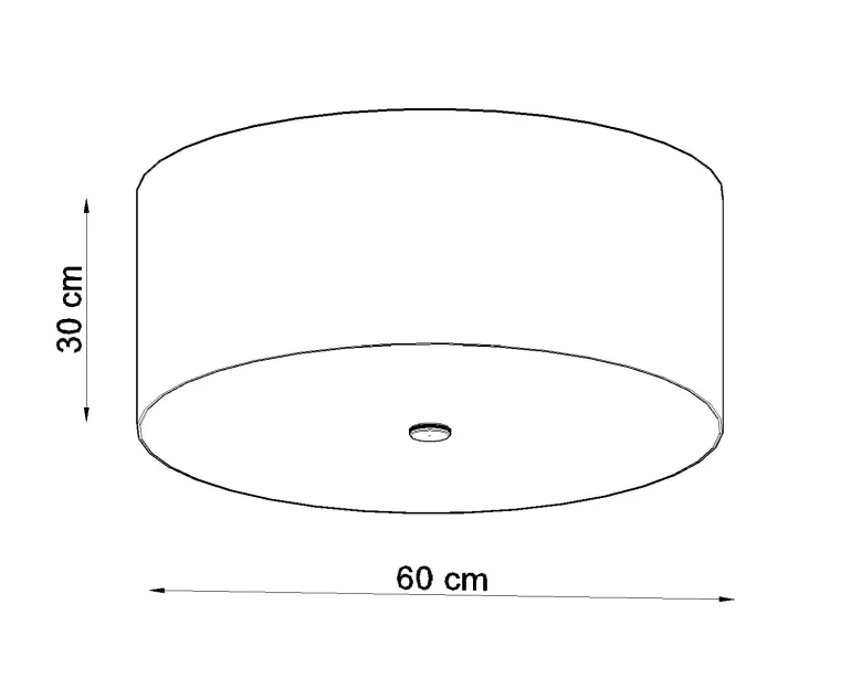 Aplique de techo OTTO 60, blanco, E27