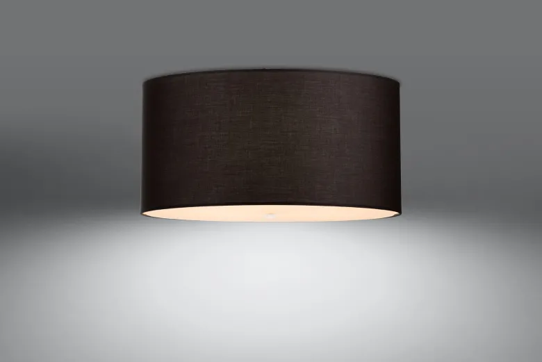 Aplique de techo OTTO 50, negro, E27