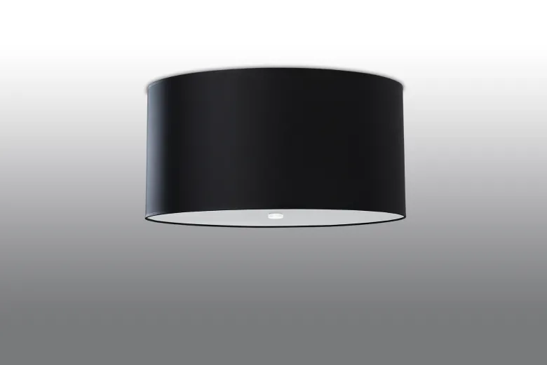 Aplique de techo OTTO 50, negro, E27