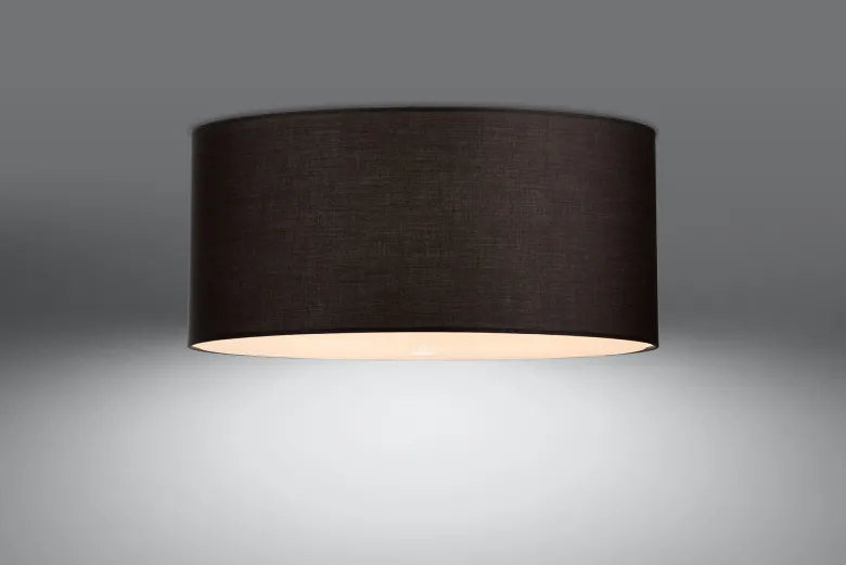 Aplique de techo OTTO 60, negro, E27