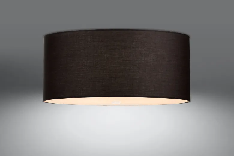 Aplique de techo OTTO 70, negro, E27