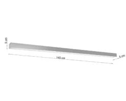 Aplique de techo PINNE LED 145 gris, 31W
