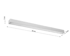 Aplique de techo PINNE LED 95 gris, 31W