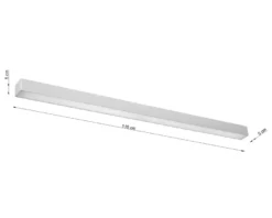 Aplique de techo PINNE LED 115 gris, 31W