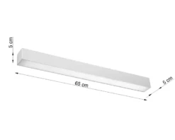 Aplique de techo PINNE LED 65 gris, 22W