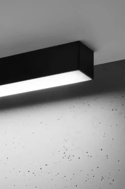 Aplique de techo PINNE LED 145 negro, 31W