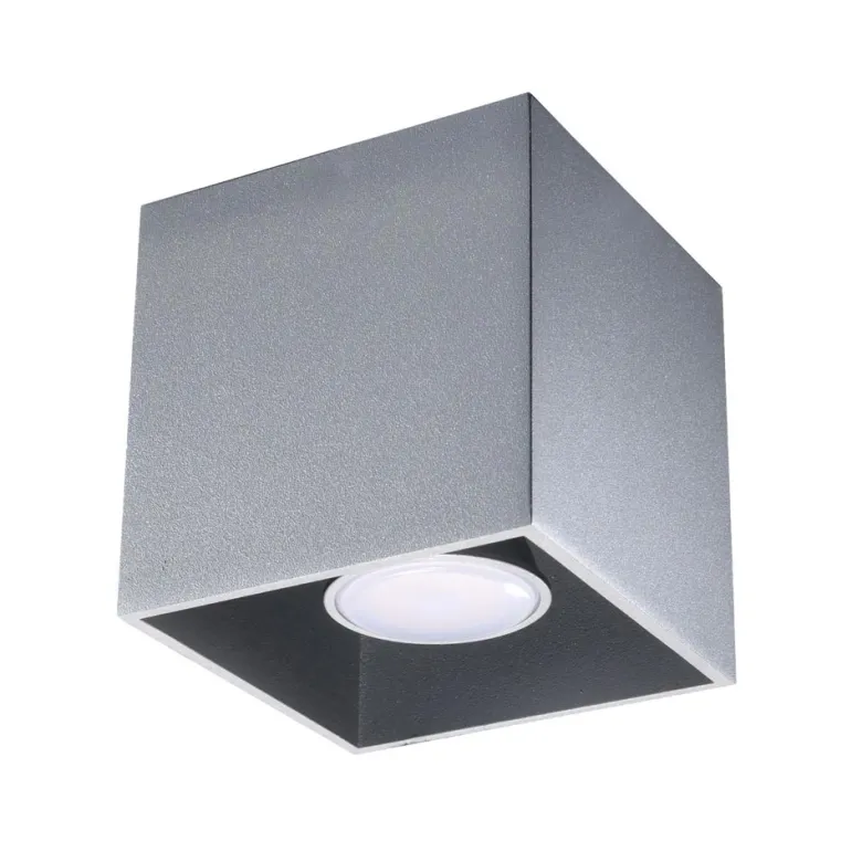 Aplique de techo QUAD 1 gris, GU10
