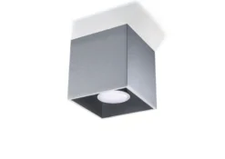 Aplique de techo QUAD 1 gris, GU10