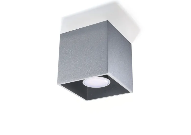 Aplique de techo QUAD 1 gris, GU10