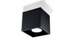 Aplique de techo QUAD 1 negro, GU10