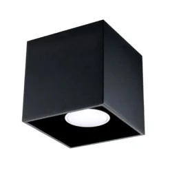 Aplique de techo QUAD 1 negro, GU10