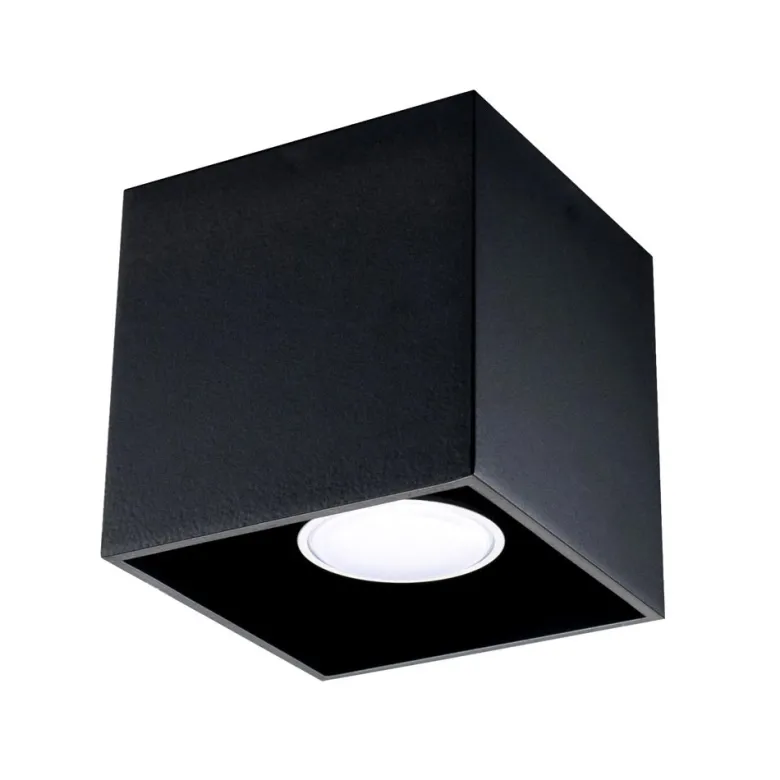 Aplique de techo QUAD 1 negro, GU10
