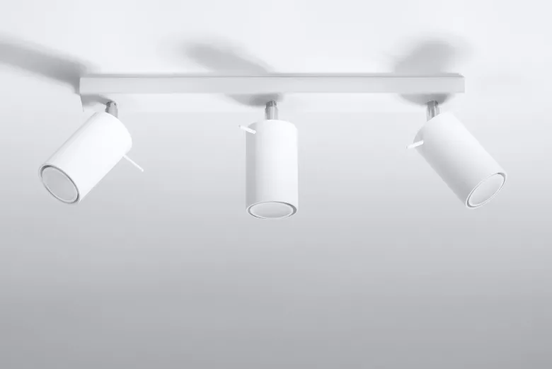 Aplique de techo RING 3 blanco, GU10