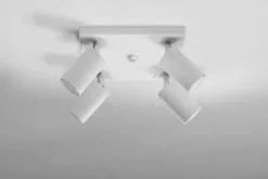 Aplique de techo RING 4 blanco, GU10