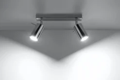 Aplique de techo RING 2 cromo, GU10