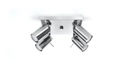 Aplique de techo RING 4 cromo, GU10