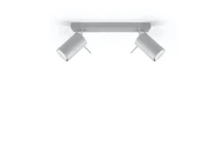 Aplique de techo RING 2 gris, GU10