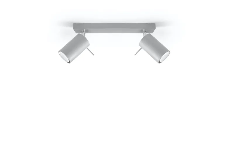 Aplique de techo RING 2 gris, GU10