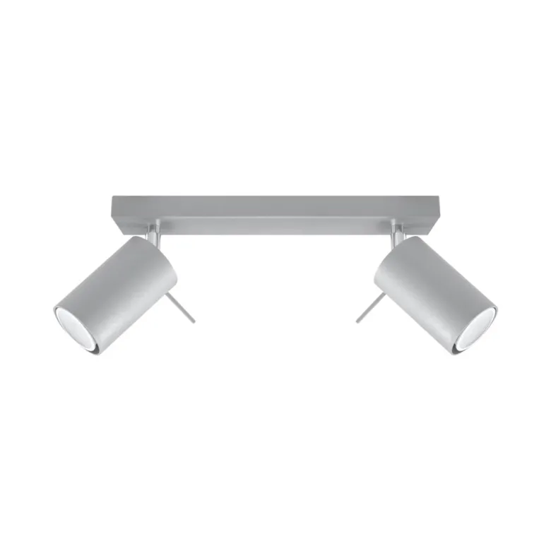 Aplique de techo RING 2 gris, GU10