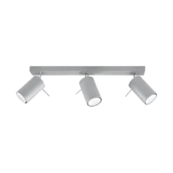 Aplique de techo RING 3 gris, GU10