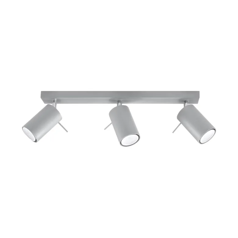 Aplique de techo RING 3 gris, GU10