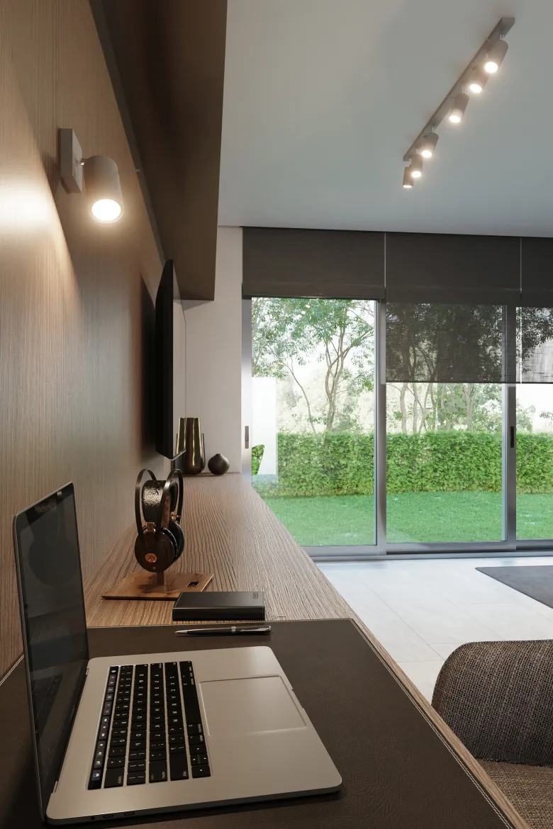 Aplique de techo RING 6L gris, GU10