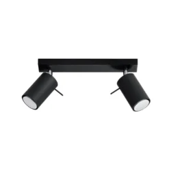 Aplique de techo RING 2 negro, GU10